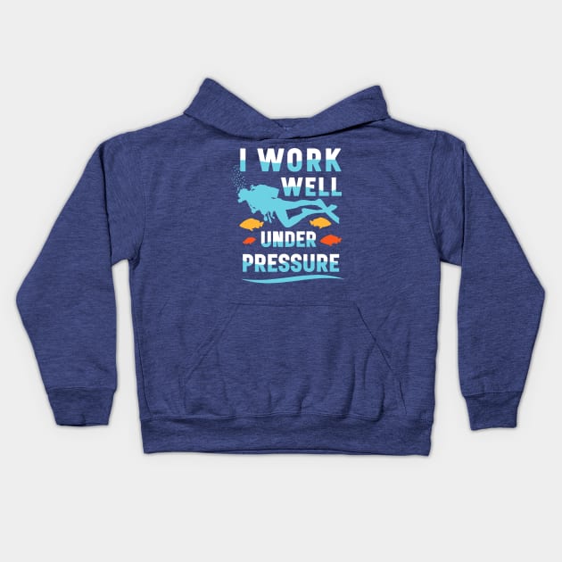 i work well under pressure 11 Kids Hoodie by Hunters shop